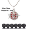 Pendentif "Symbole Sacré et Pierre de Lave" Diffuseur d'Huile Essentielle - 24 symboles disponibles