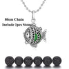 Pendentif "Symbole Sacré et Pierre de Lave" Diffuseur d'Huile Essentielle - 24 symboles disponibles