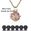 Pendentif "Symbole Sacré et Pierre de Lave" Diffuseur d'Huile Essentielle - 24 symboles disponibles