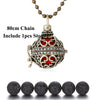 Pendentif "Symbole Sacré et Pierre de Lave" Diffuseur d'Huile Essentielle - 24 symboles disponibles