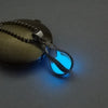 Collier avec pendentif en pierre lumineuse Antique perles scintillantes dans les ténèbres