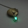 Collier avec pendentif en pierre lumineuse Antique perles scintillantes dans les ténèbres