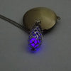 Collier avec pendentif en pierre lumineuse Antique perles scintillantes dans les ténèbres