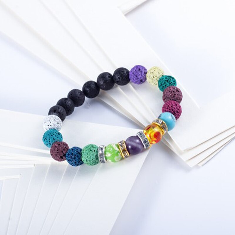 Kit de fabrication de bijoux perles de lave volcanique