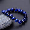 Pulsera de ojo de tigre natural cuentas de ojo de tigre azul