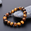 Pulsera de ojo de tigre natural cuentas de ojo de tigre azul