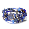 Bracelet Ethnique, breloques, perles et pierres brutes naturelles - 12 modèles différents