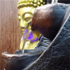 Statue de bouddha à Base de Lotus, Figurines de fontaine en résine