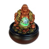 Maitreya Buddha Lucky Charm, decoración Feng Shui, mesa, bolas de luz LED, fuente de agua, para el hogar y la oficina