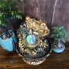 Fontaines d'eau Feng Shui d'or, décorations Feng Shui, Statues de bouddha Maitreya