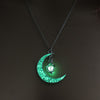 Collier avec pendentif en pierre lumineuse Antique perles scintillantes dans les ténèbres