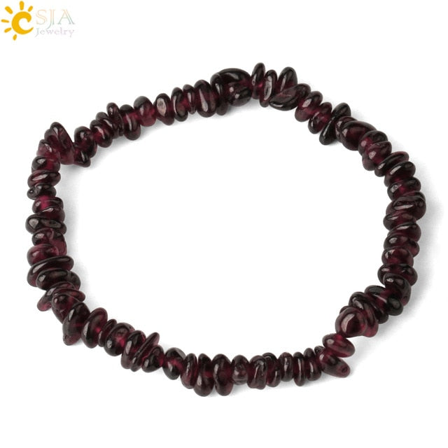 Chips o pulsera barroca en piedras naturales - 15 variaciones disponibles