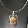 Collar egipcio para mujer, con colgante, escarabajo