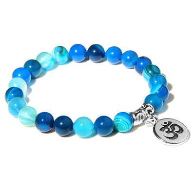 Chakra natural fluorita perla pulsera en Chakra joyas de sanación