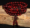 Pulsera 108 cuentas 8mm natural madera de sándalo budista