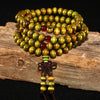 Pulsera 108 cuentas 8mm natural madera de sándalo budista