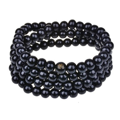 Pulsera 108 cuentas 8mm natural madera de sándalo budista