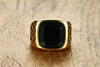 Bague pour hommes onyx noir