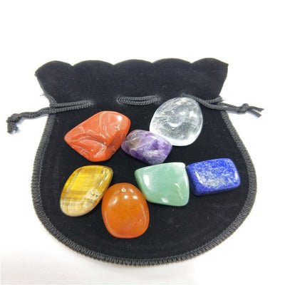 Reiki-pierre naturelle de 7 Chakras ensemble de bijoux irrégulier de Yoga