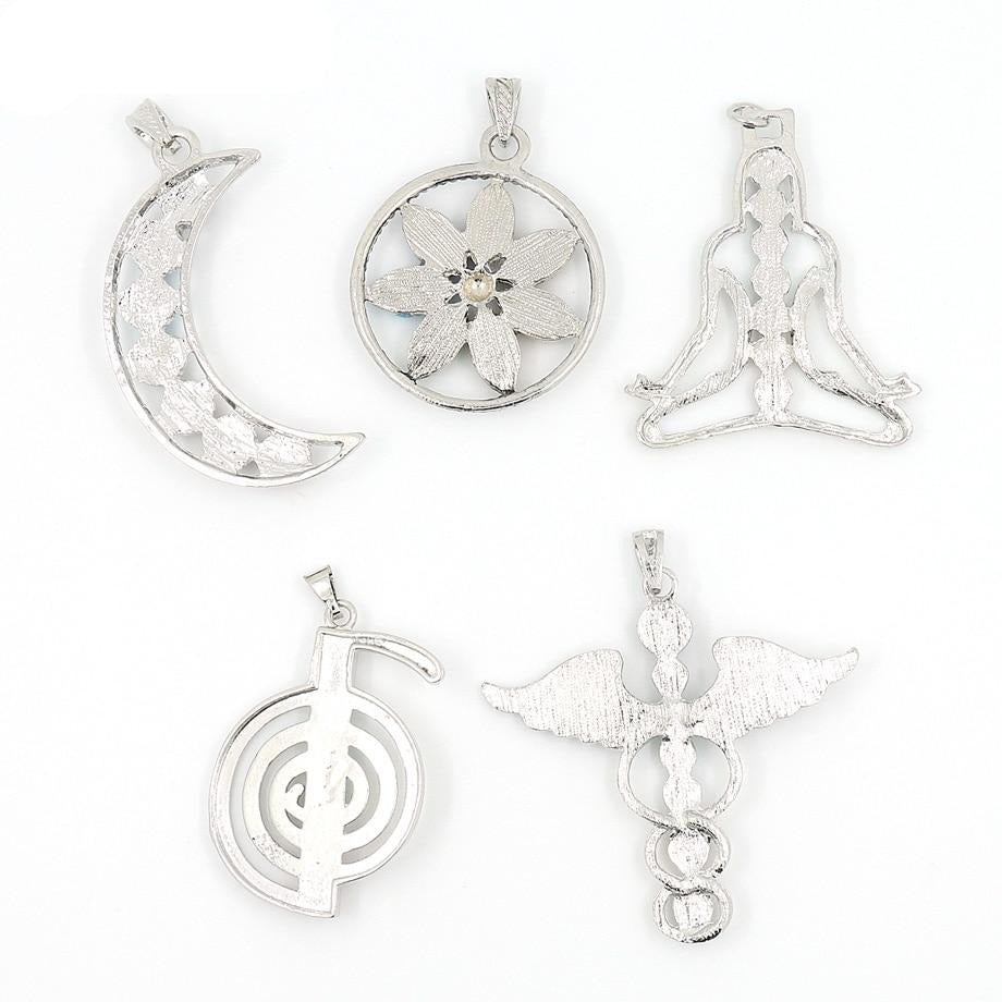 Chakras en pierre naturelle ailes d'ange pour cho ku rei amulette de santé