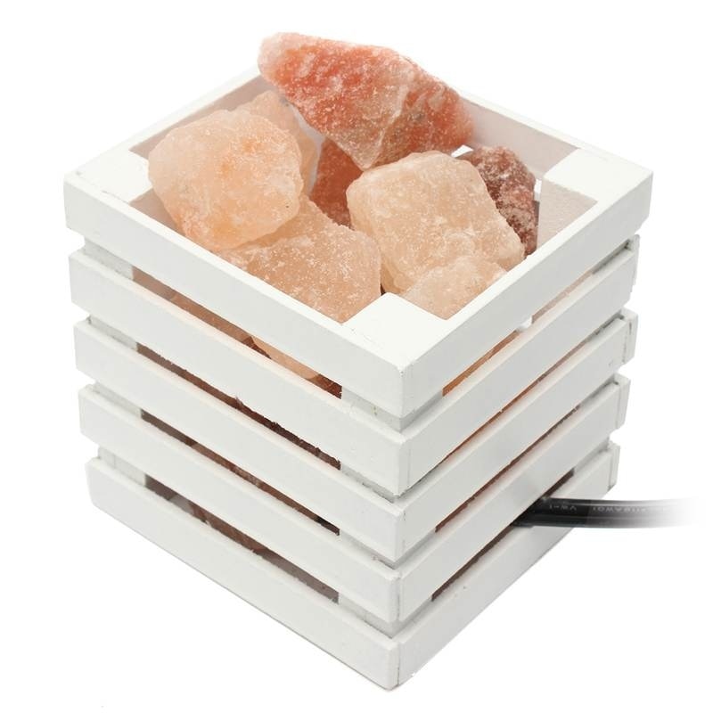 Lámpara de pared de cristal moderna mínima, calefacción natural, himalaya, lámpara de noche