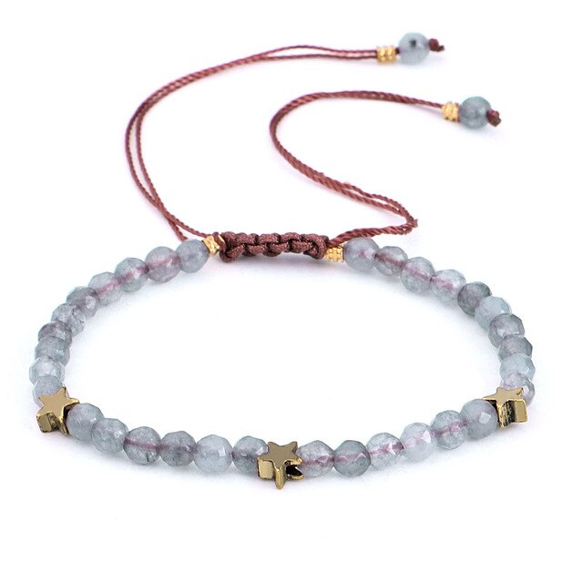 Bracelet de Yoga sept Chakras en cristal fait à la main équilibre de guérison