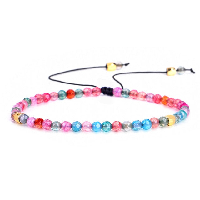Bracelet de Yoga sept Chakras en cristal fait à la main équilibre de guérison
