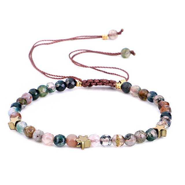 Bracelet de Yoga sept Chakras en cristal fait à la main équilibre de guérison