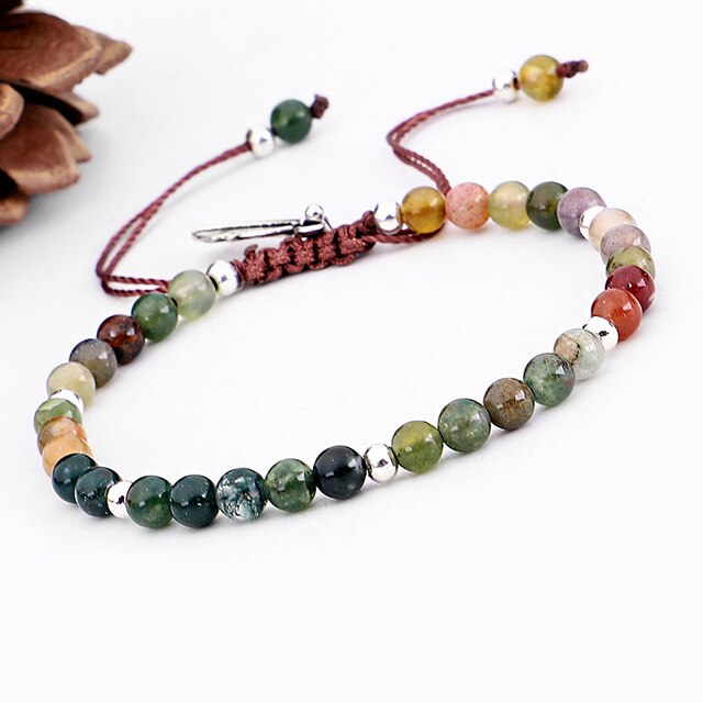 Bracelet de Yoga sept Chakras en cristal fait à la main équilibre de guérison