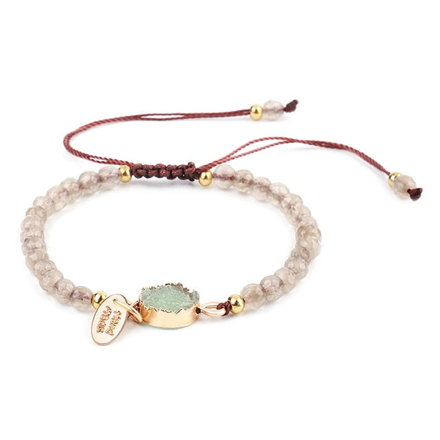 Bracelet de Yoga sept Chakras en cristal fait à la main équilibre de guérison