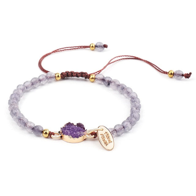 Bracelet de Yoga sept Chakras en cristal fait à la main équilibre de guérison