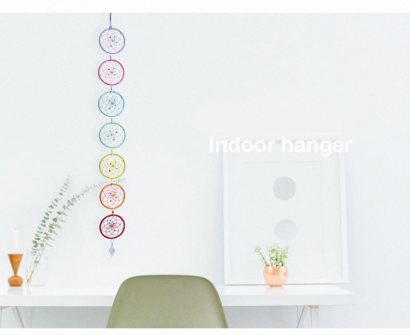 Décoration 7 Chakras - Chakra Muladhar - attrape rêves - 2 Modèles disponibles