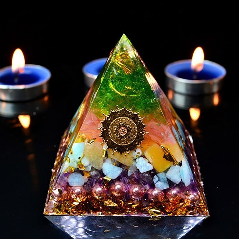 Pyramide Orgonite Cristal Chakra Aura - 4 Tailles disponibles