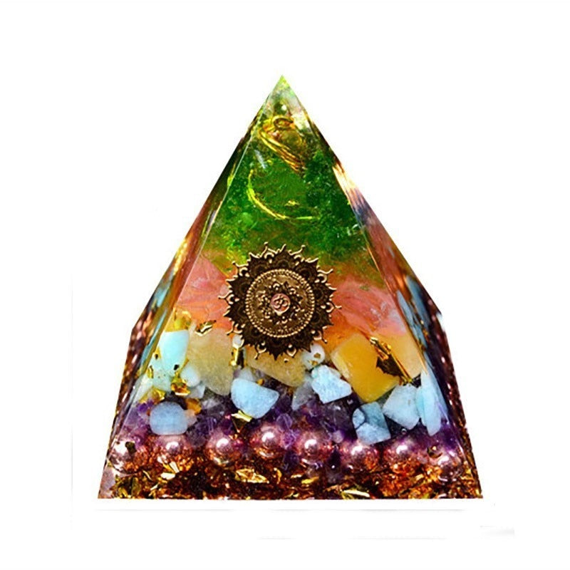 Pyramide Orgonite Cristal Chakra Aura - 4 Tailles disponibles