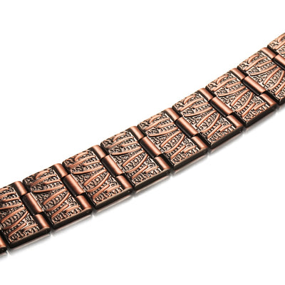 Bracelet de soulagement de la douleur Vintage cuivre pur, magnétique