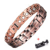 Bracelet de soulagement de la douleur Vintage cuivre pur, magnétique