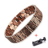 Bracelet de soulagement de la douleur Vintage cuivre pur, magnétique