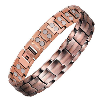Bracelet de soulagement de la douleur Vintage cuivre pur, magnétique