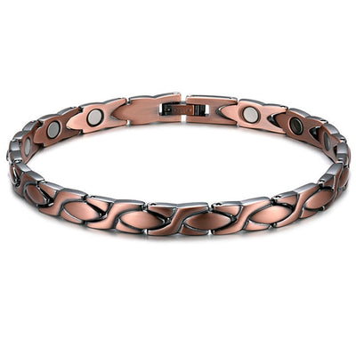 Bracelet de soulagement de la douleur Vintage cuivre pur, magnétique