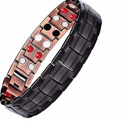 Bracelet de soulagement de la douleur Vintage cuivre pur, magnétique