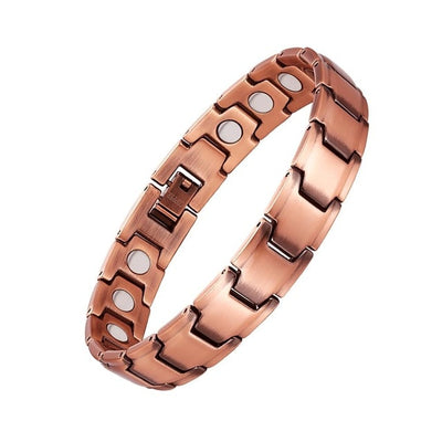 Bracelet de soulagement de la douleur Vintage cuivre pur, magnétique
