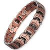 Bracelet de soulagement de la douleur Vintage cuivre pur, magnétique