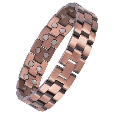 Bracelet de soulagement de la douleur Vintage cuivre pur, magnétique