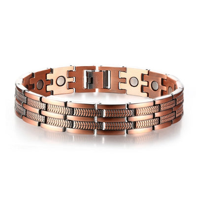 Bracelet de soulagement de la douleur Vintage cuivre pur, magnétique