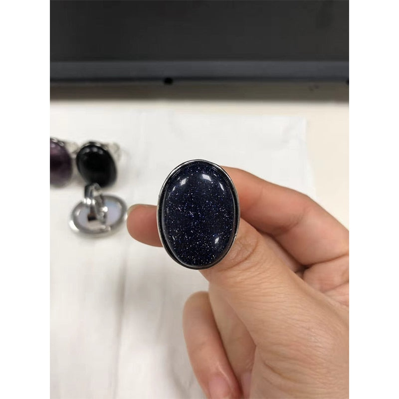 Anillo de piedra ajustable - 10 modelos disponibles