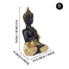 Bouddha thaïlandais Figurine Sculpture assis bouddha Statue