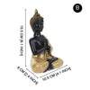 Escultura de estatuilla de Buda tailandés, estatua de Buda sentado, decoración de interiores de oficina en casa, adorno de estatua, 15 cm, adornos de Feng Shui, manualidades
