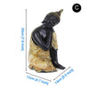 Bouddha thaïlandais Figurine Sculpture assis bouddha Statue