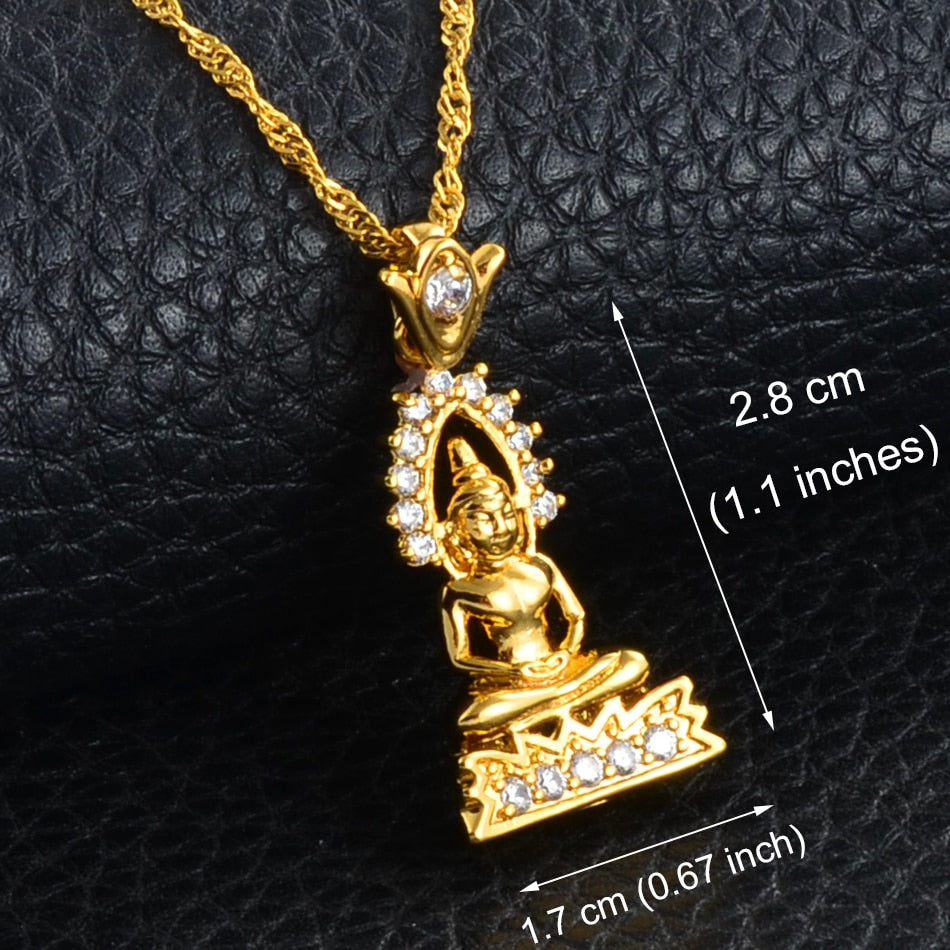 Anniyo-colliers avec pendentifs avec bouddha de jardin de Style cambodgien