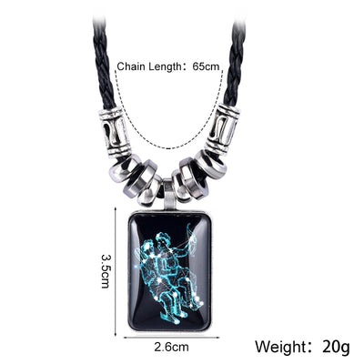 Angyape pendentif collier galaxie Constellation Design 12 signe du zodiaque Horoscope astrologie